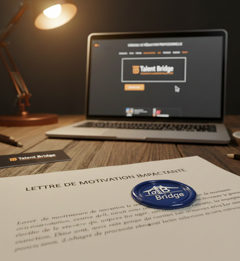 Lettre de Motivation Impactante TalentBridge - Service professionnel de rédaction
